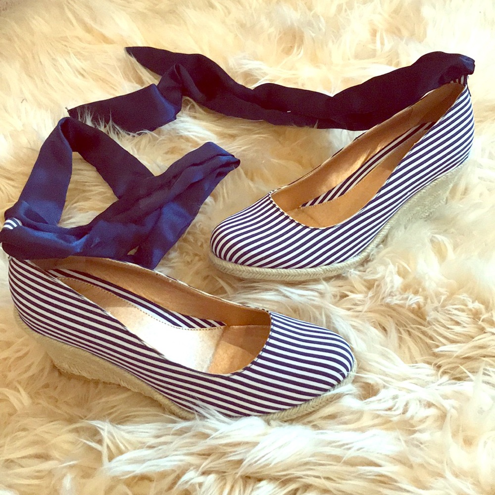 New Sailor Lace Up Wedge Shoes!